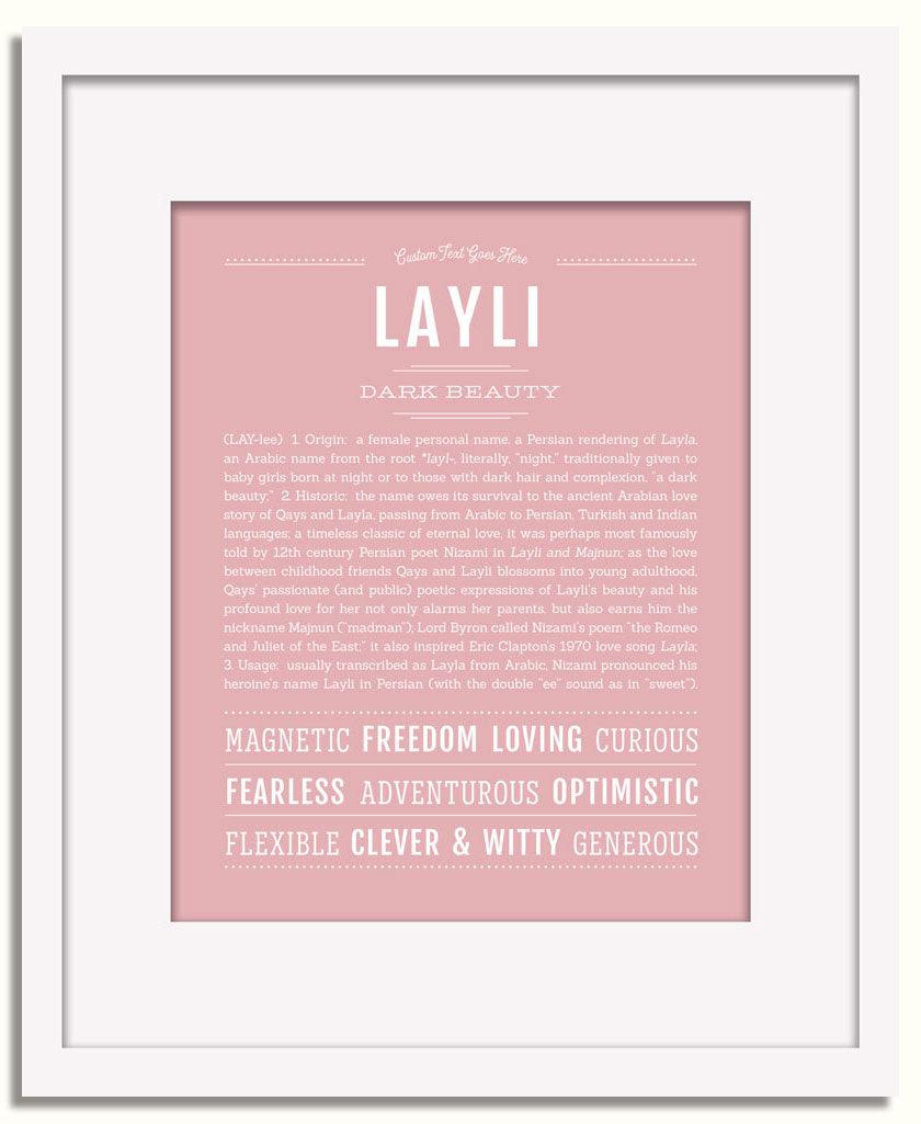 Frame Options | Dusty Rose | White Frame, Matted