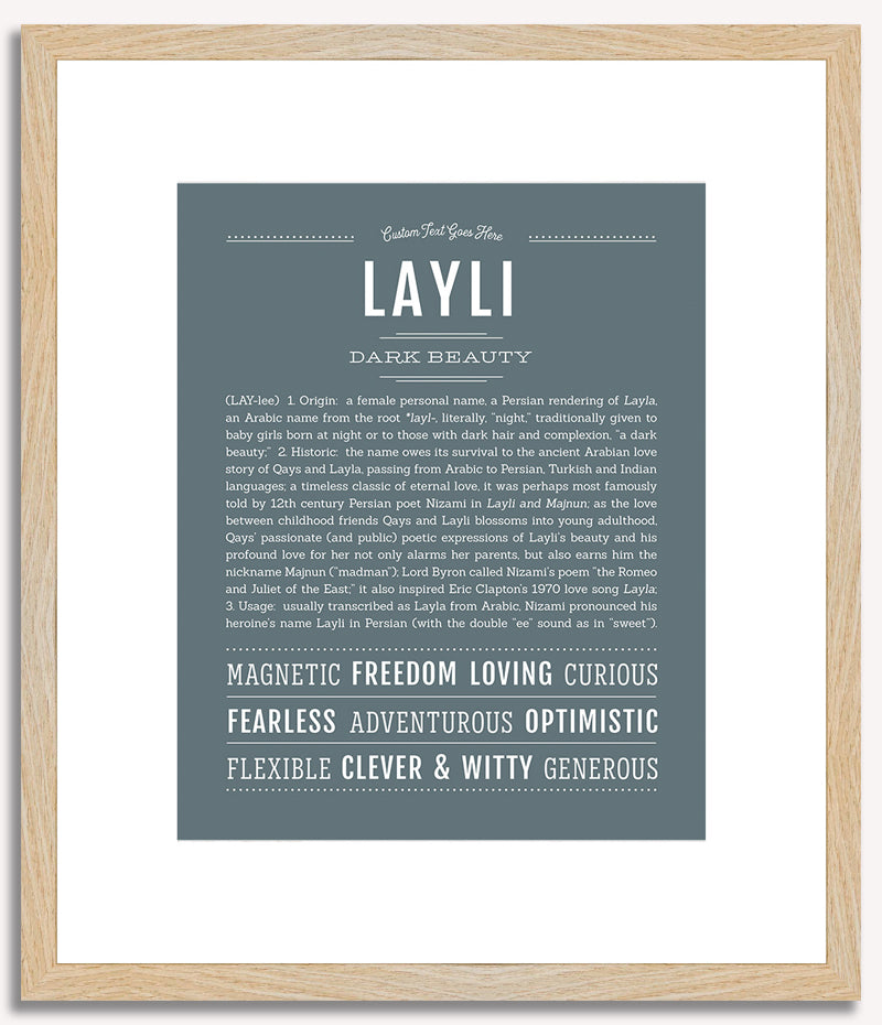 Layli | Name Art Print