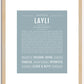 Layli | Name Art Print