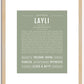 Layli | Name Art Print