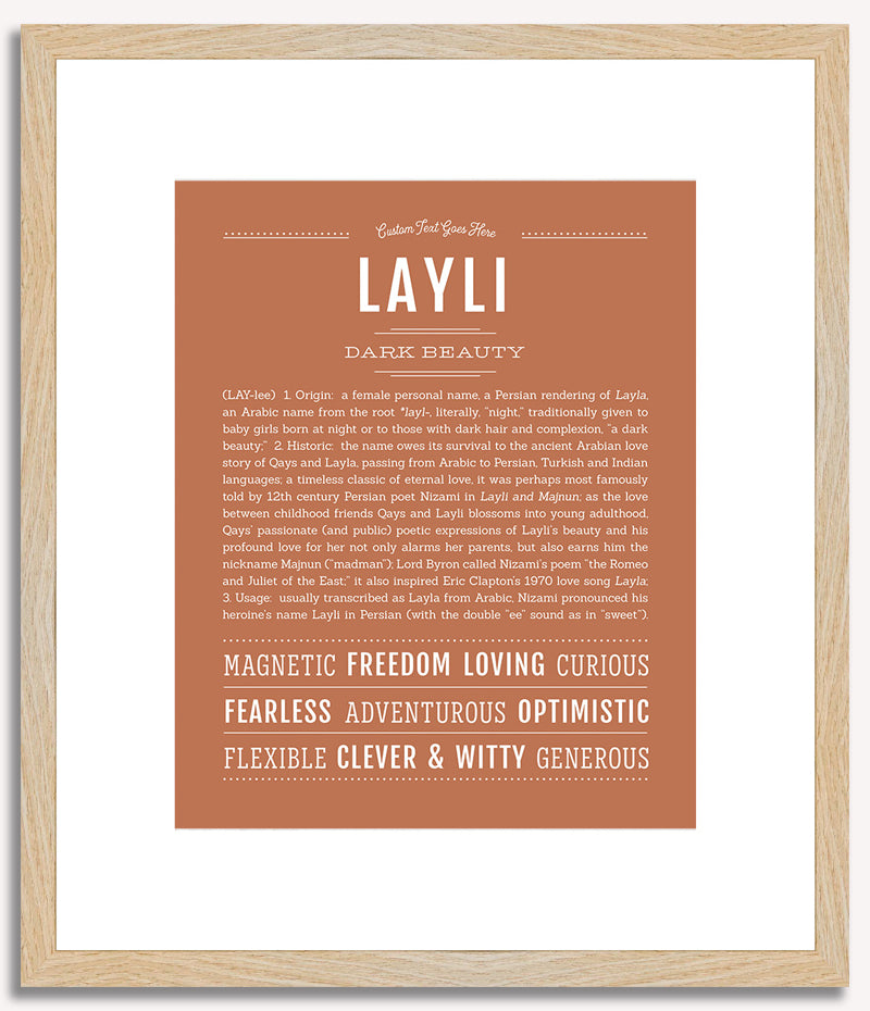 Layli | Name Art Print