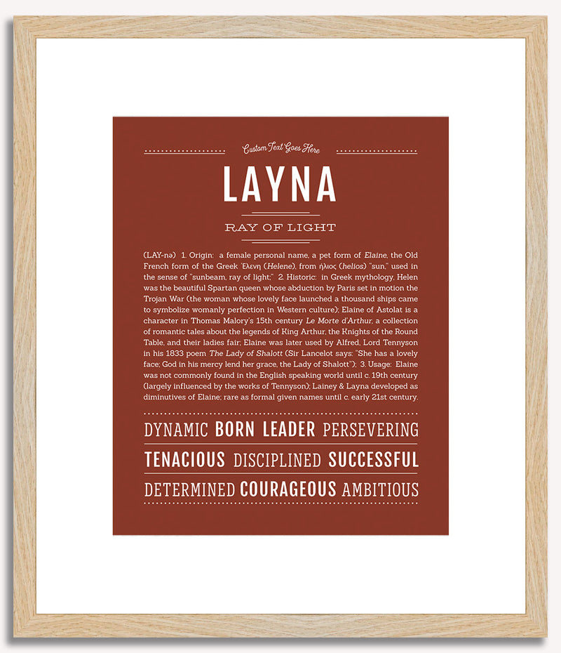 Layna | Name Art Print