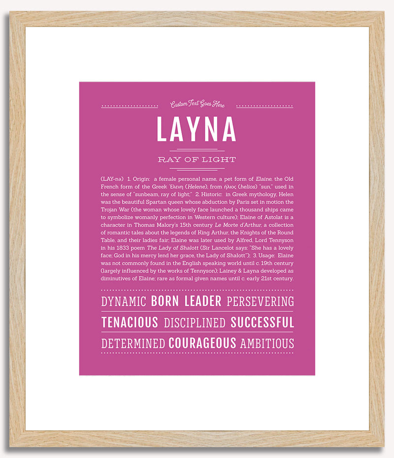 Layna | Name Art Print