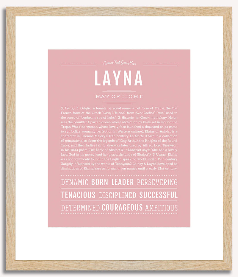 Layna | Name Art Print