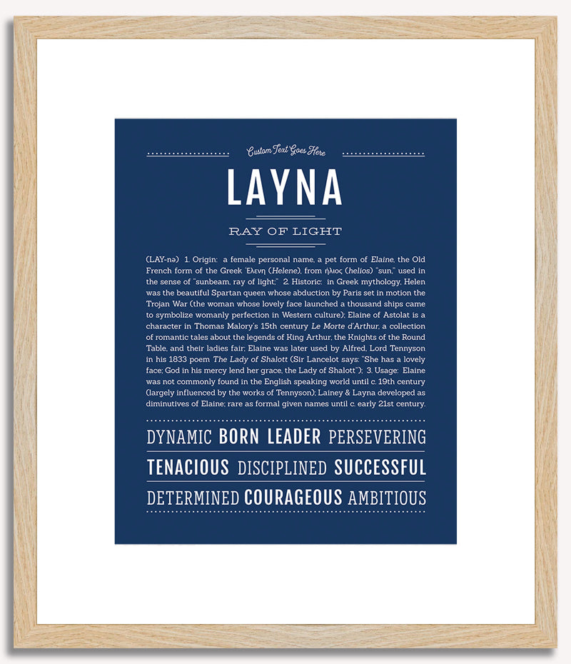 Layna | Name Art Print