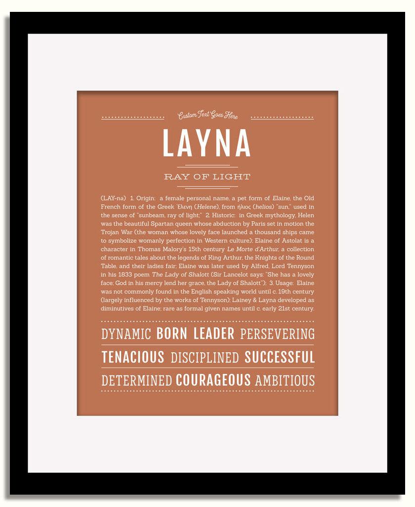 Frame Options | Terra Cotta | Black Frame, Matted