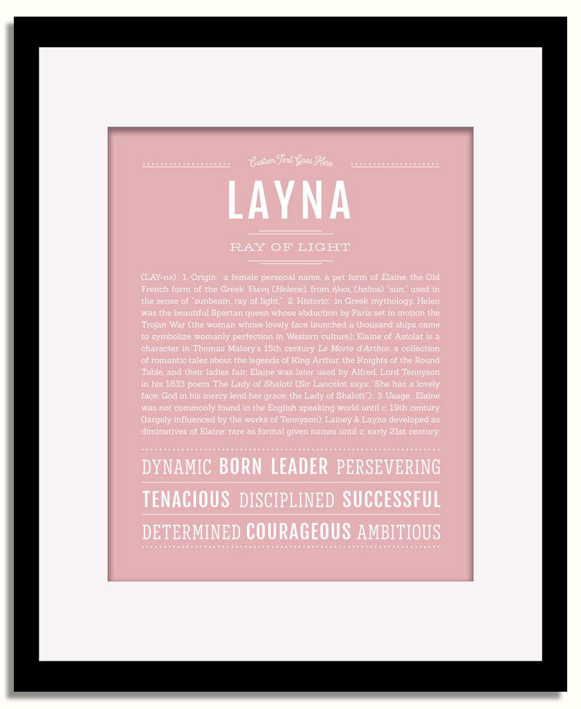 Frame Options | Dusty Rose | Black Frame, Matted