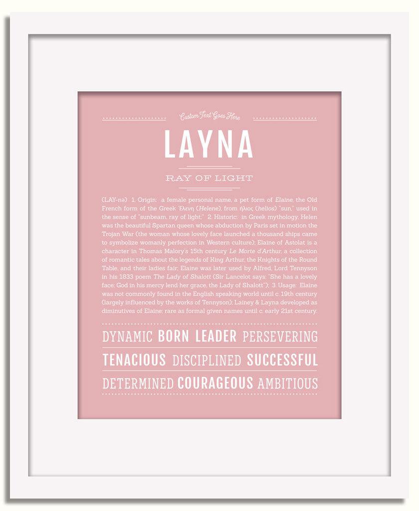 Frame Options | Dusty Rose | White Frame, Matted