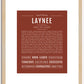 Laynee | Name Art Print