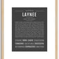 Laynee | Name Art Print