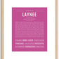 Laynee | Name Art Print