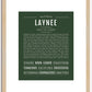 Laynee | Name Art Print