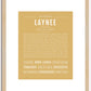 Laynee | Name Art Print