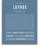 Laynee | Name Art Print – Name Stories