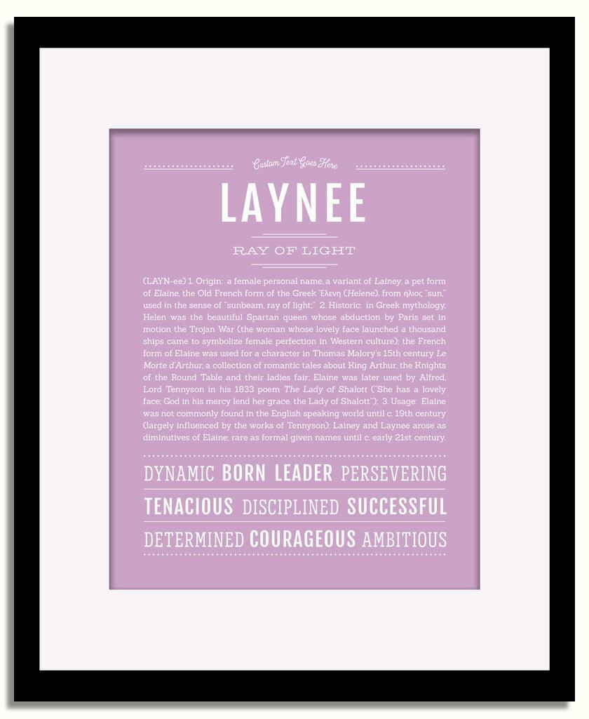 Frame Options | Lilac | Black Frame, Matted