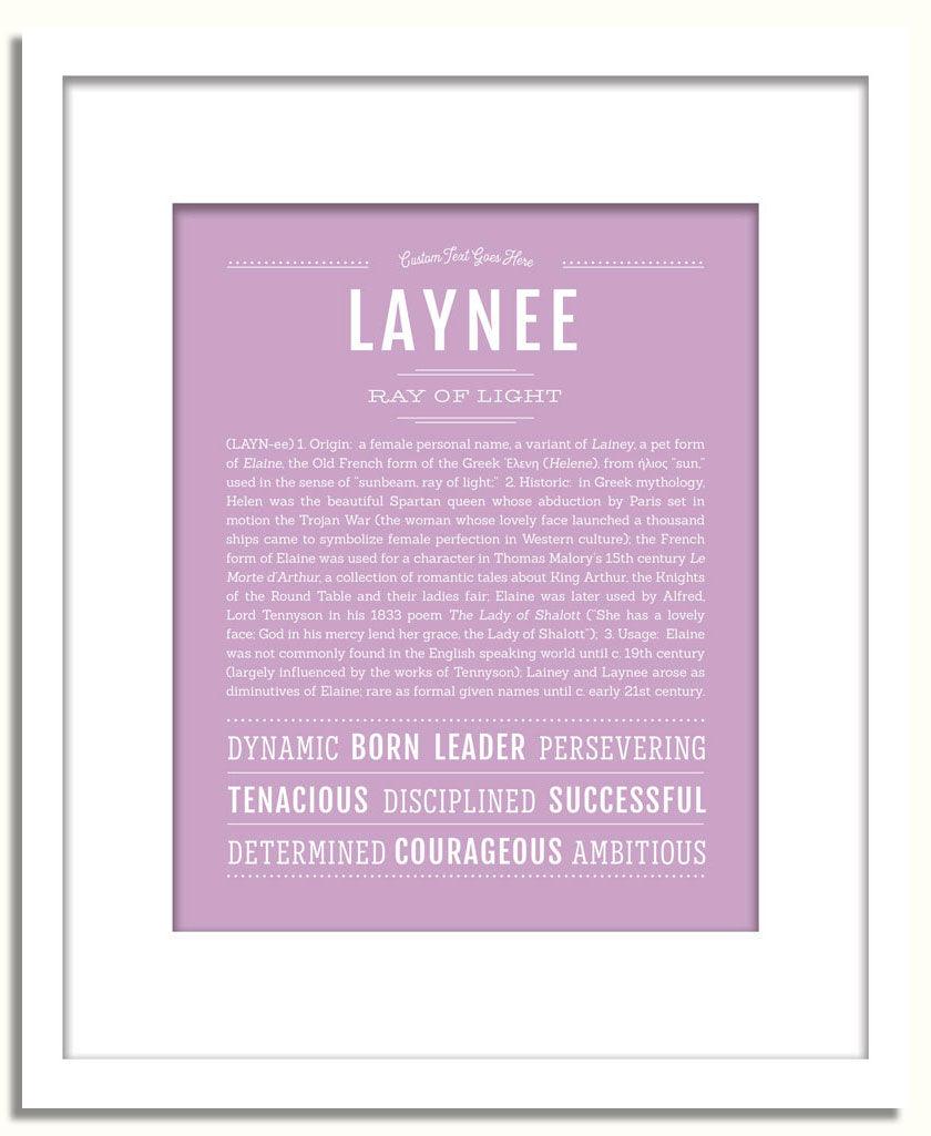 Frame Options | Lilac | White Frame, Matted