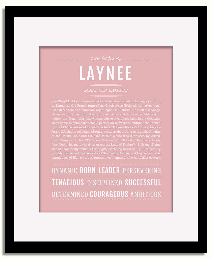 Frame Options | Dusty Rose | Black Frame, Matted