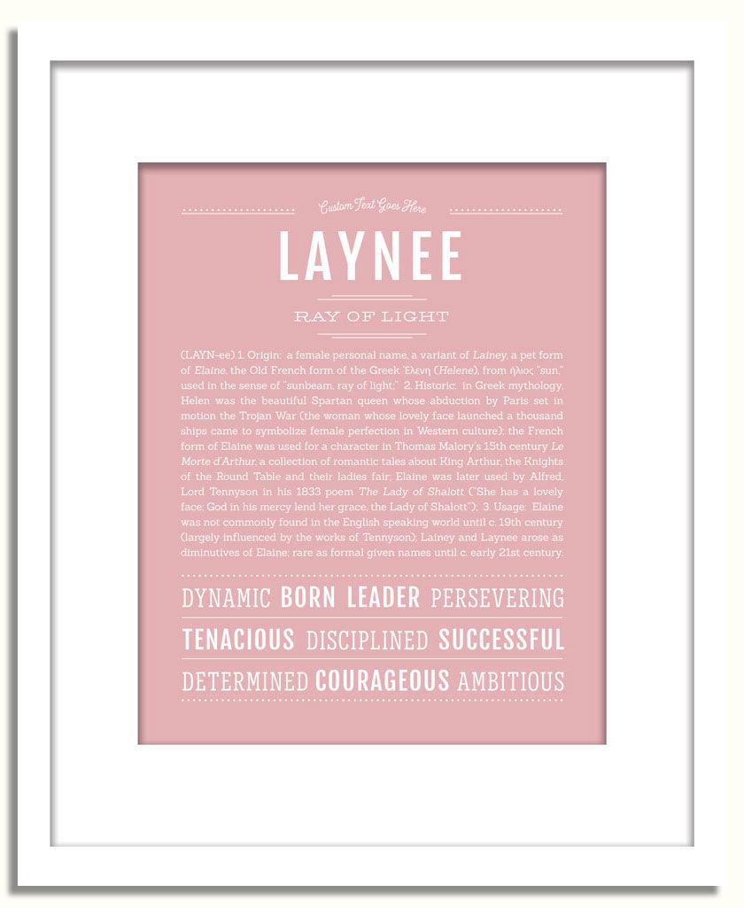 Frame Options | Dusty Rose | White Frame, Matted