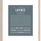 Laynee | Name Art Print