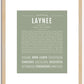 Laynee | Name Art Print