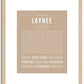 Laynee | Name Art Print