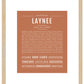 Laynee | Name Art Print