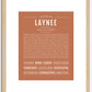 Laynee | Name Art Print