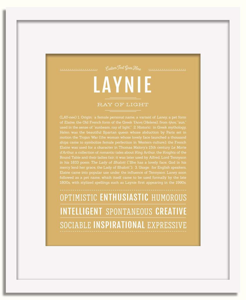 Frame Options | Matte Gold | White Frame, Matted