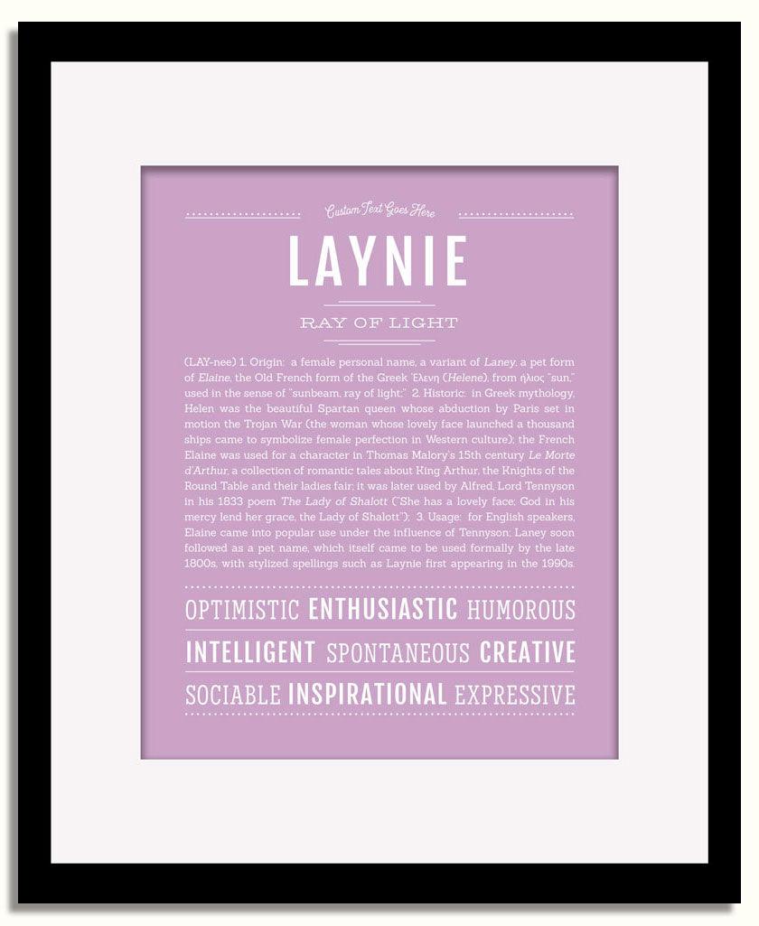 Frame Options | Lilac | Black Frame, Matted