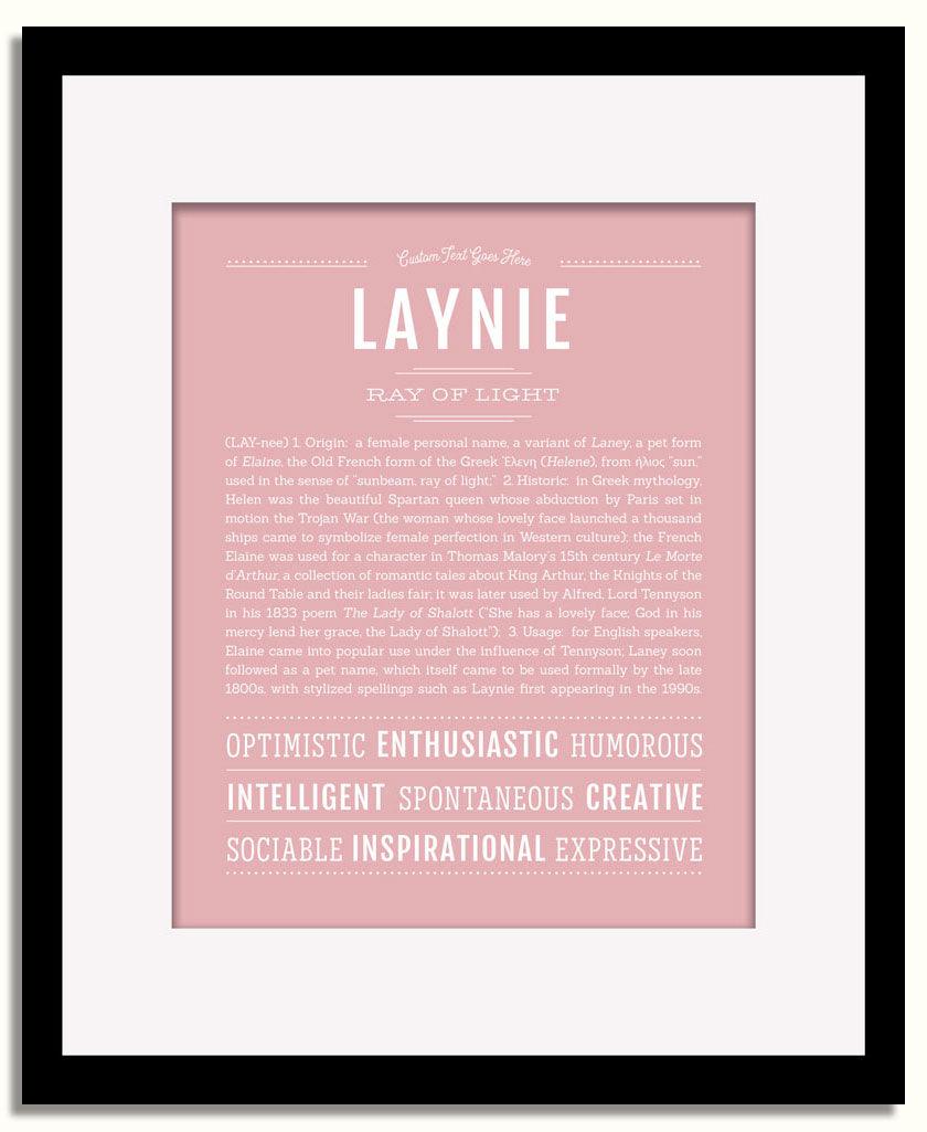 Frame Options | Dusty Rose | Black Frame, Matted