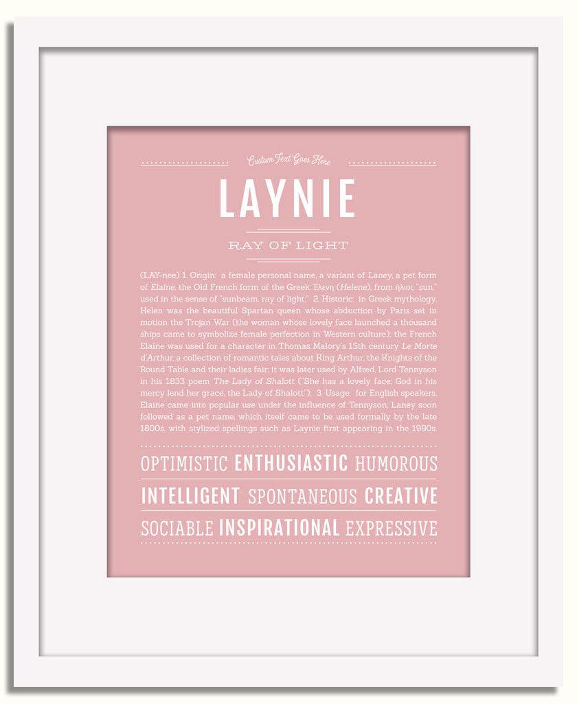 Frame Options | Dusty Rose | White Frame, Matted