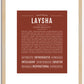 Laysha | Name Art Print