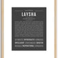 Laysha | Name Art Print