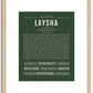 Laysha | Name Art Print