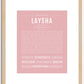 Laysha | Name Art Print