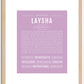 Laysha | Name Art Print