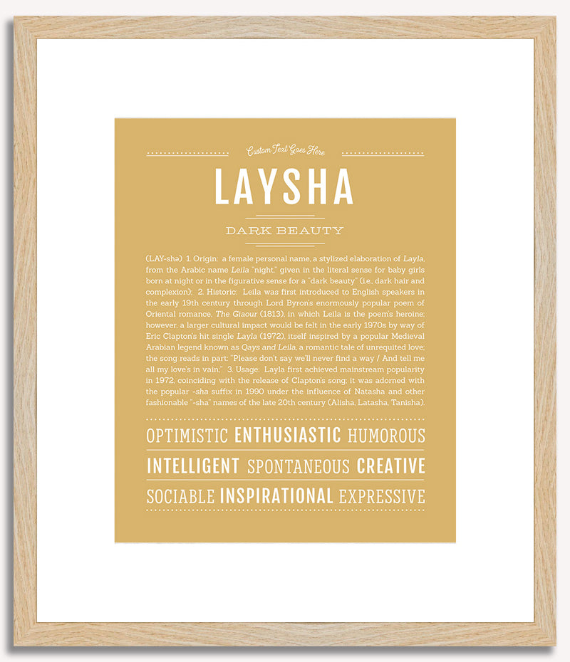 Laysha | Name Art Print