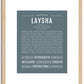 Laysha | Name Art Print