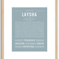 Laysha | Name Art Print