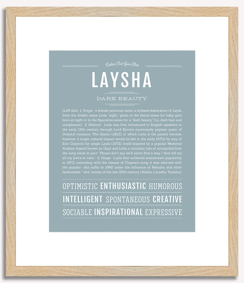 Laysha | Name Art Print