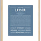 Laysha | Name Art Print