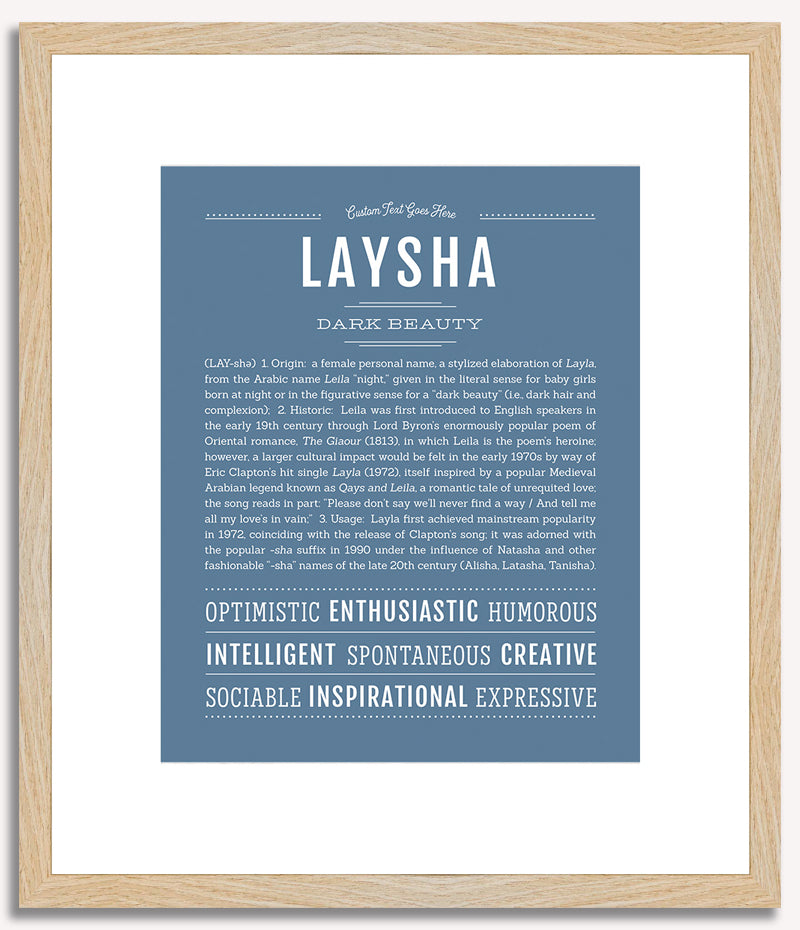 Laysha | Name Art Print