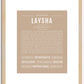 Laysha | Name Art Print