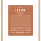 Laysha | Name Art Print