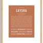 Laysha | Name Art Print