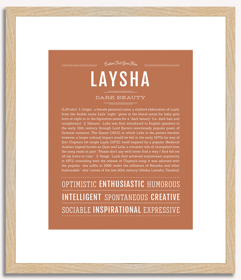 Laysha | Name Art Print