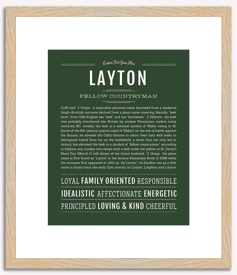 Layton | Name Art Print