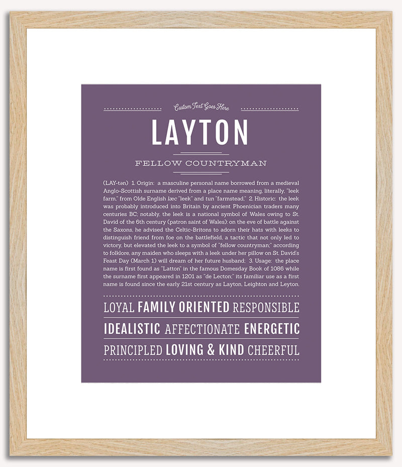 Layton | Name Art Print