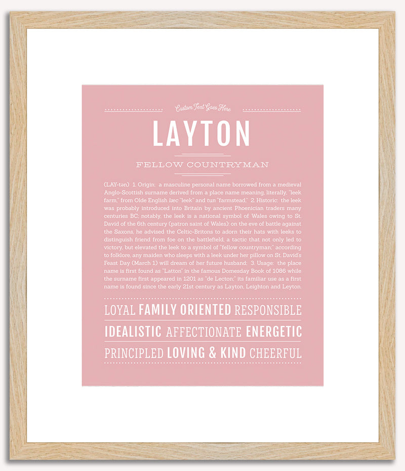 Layton | Name Art Print