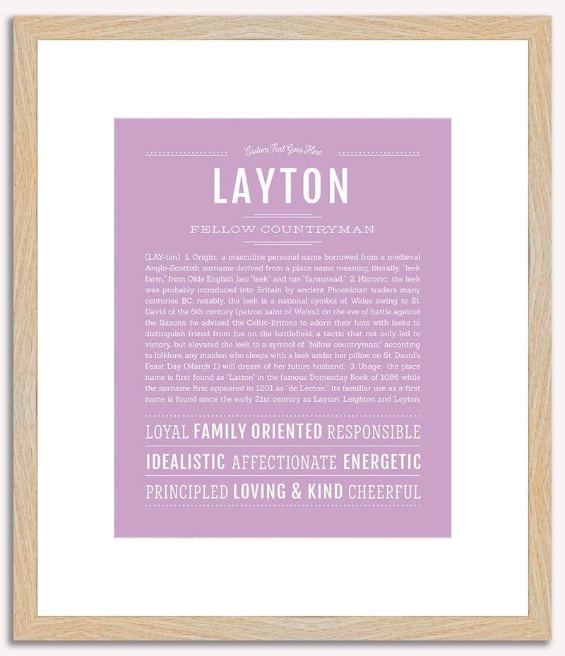 Layton | Name Art Print